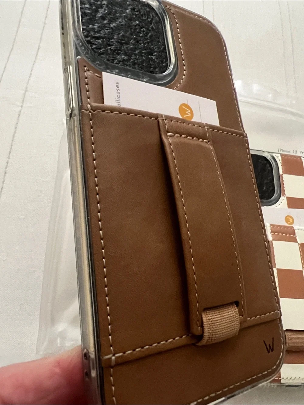 Walli Cases “Camel & Chestnut Checks” Our Faux Farmhouse New iPhone 13 Pro Max